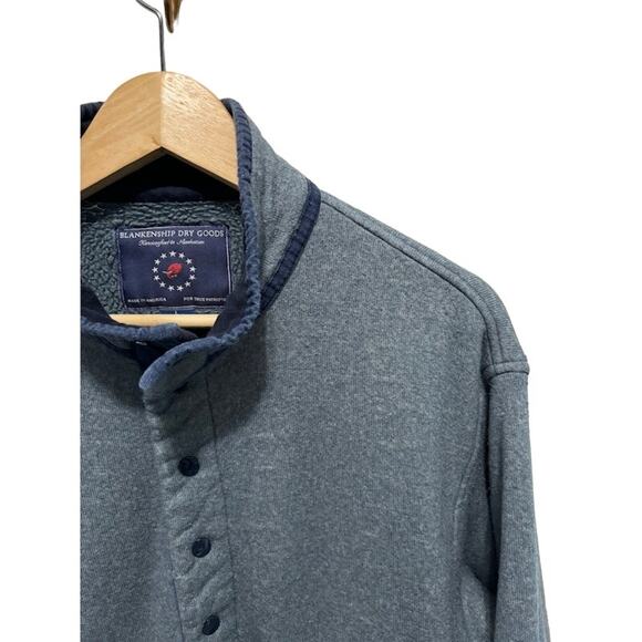 Blankenship Dry Goods fleece jacket the Hamilton Tailgater blue sz L made in USA - Picture 3 of 8